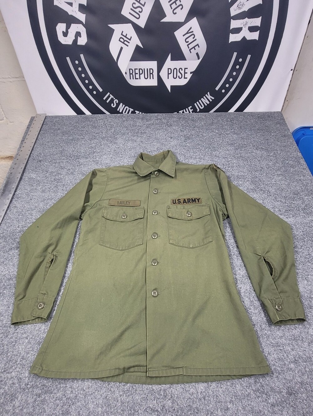 Vintage U.S. Army Utility Fatigue Vietnam Era "Bailey" FORSCOM Ground Forces